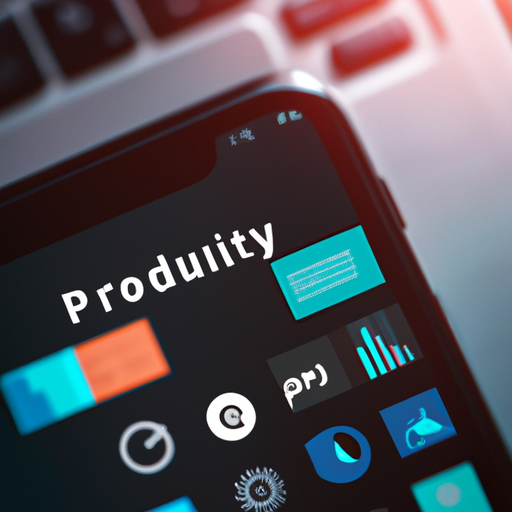 Image of various productivity apps on a smartphone screen