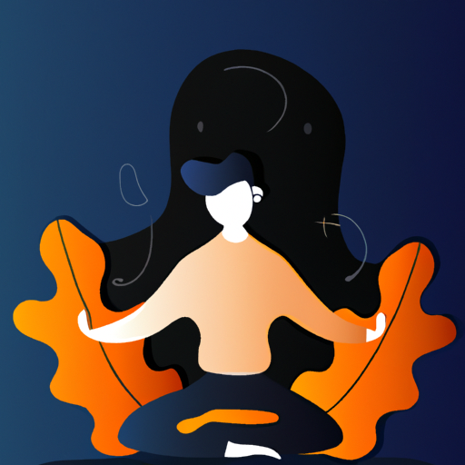 Image of a person practicing self-care through meditation and relaxation