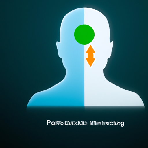 Visualization of a person transitioning from a negative to a positive mindset